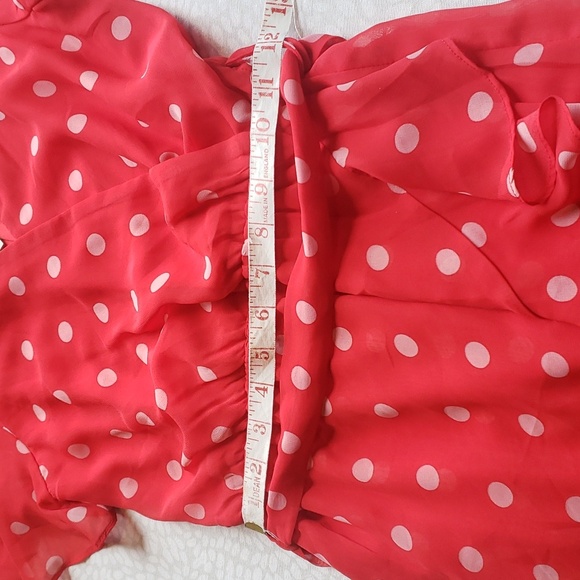 Francesca's Mi Ami Red and White Polka-dot Dress Size XXS - NWT - Picture 7 of 12